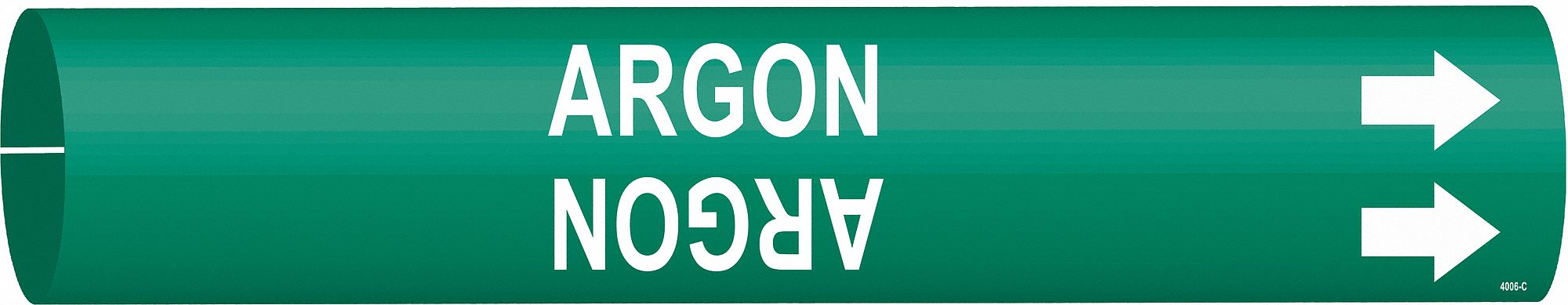 Pipe Marker Argon 2 in H 2 in W