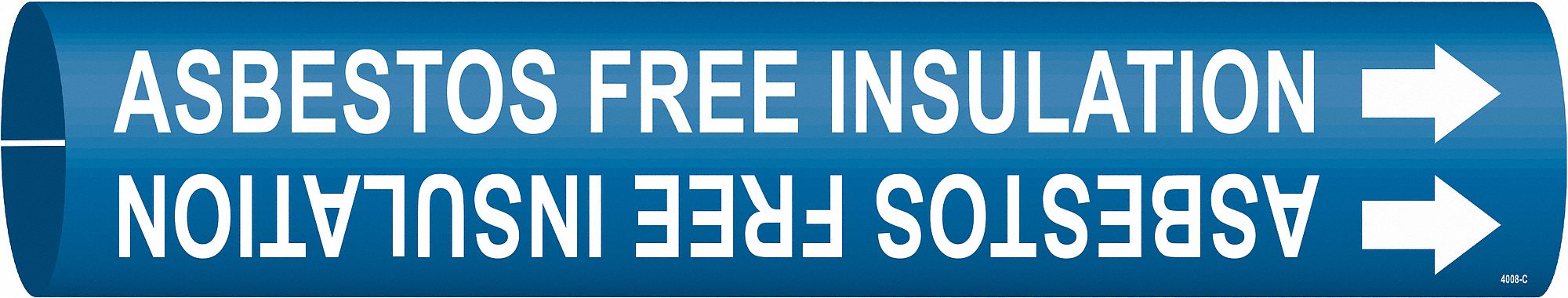 Pipe Mrkr Asbestos Free Insulation 2in H