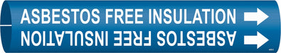 Pipe Mrkr Asbestos Free Insulation 2in H