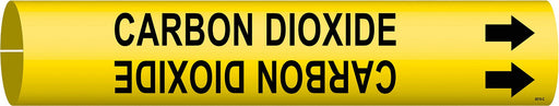 Pipe Marker Carbon Dioxide 2 in H 2 in W