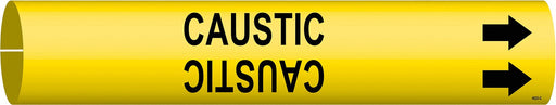 Pipe Marker Caustic 2 in H 2 in W