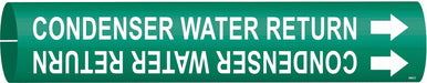 Pipe Marker Condenser Water Return 2in H