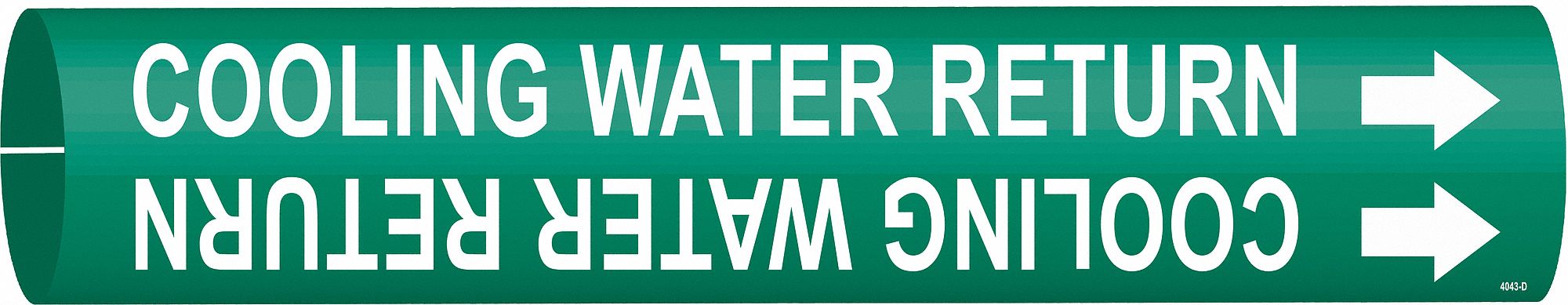 Pipe Marker Cooling Water Return
