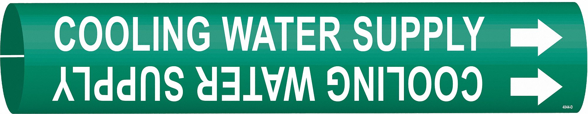 Pipe Marker Cooling Water Supply