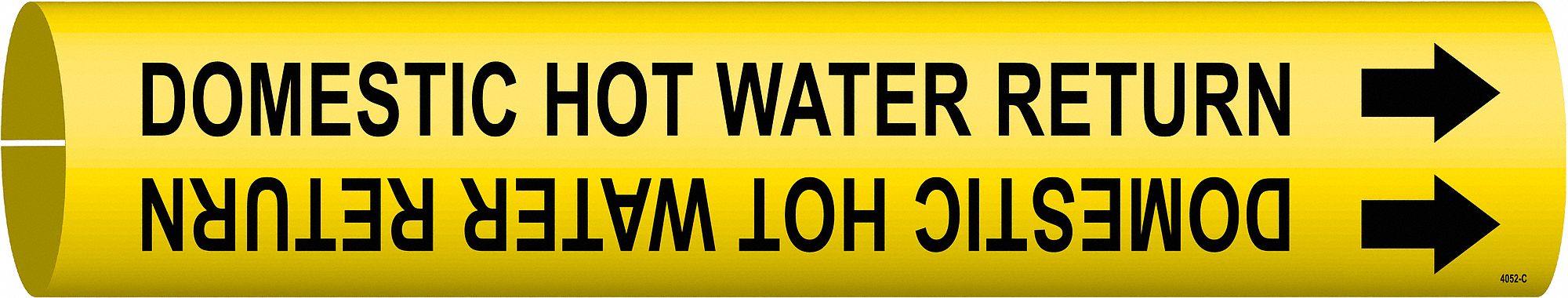 Pipe Mrkr Domestic Hot Watr Return 2in H