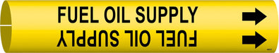 Pipe Marker Fuel Oil Supply 2 13/16in H