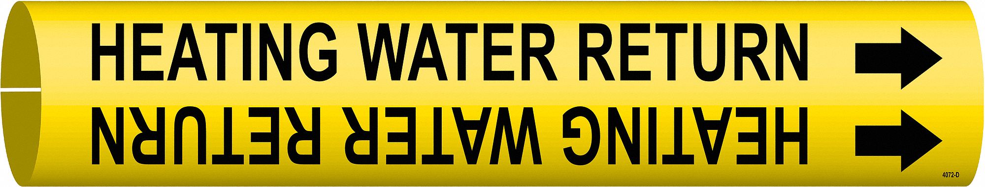 Pipe Marker Heating Water Return