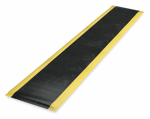 Antifatigue Runner Black YllwBrdr 2x75ft