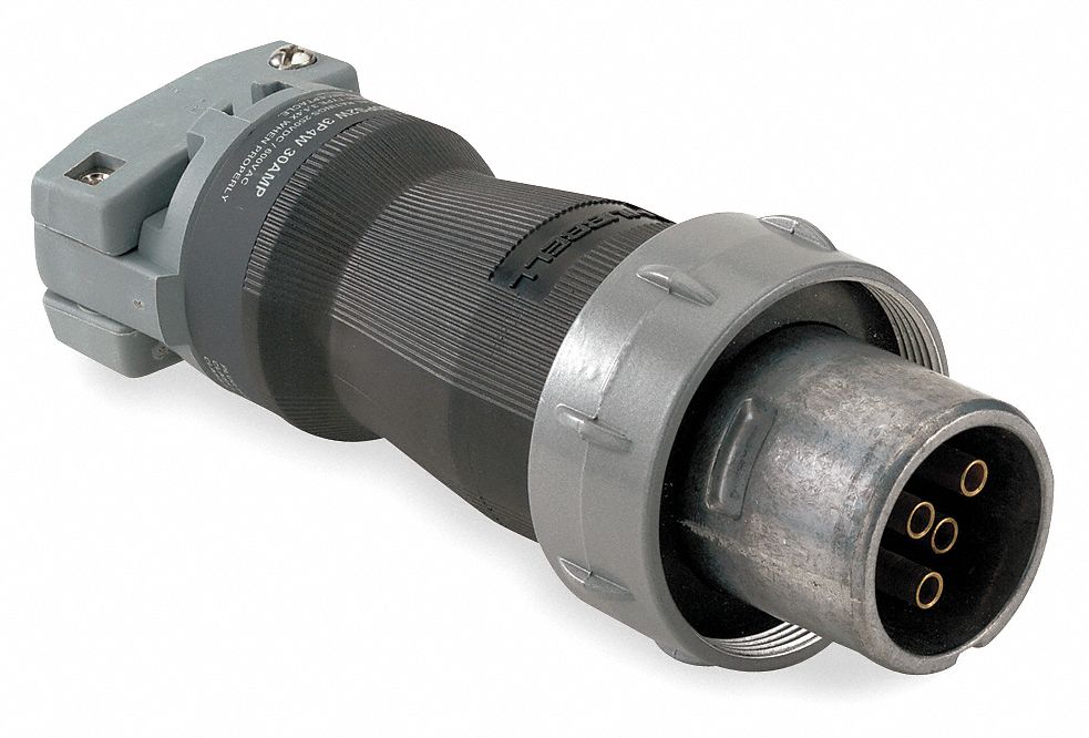 Pin and Sleeve Plug 100 A Blk Gry 3Pl
