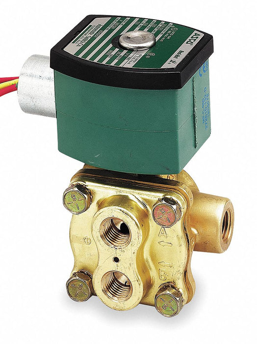 Solenoid Valve withManual Operator Brass
