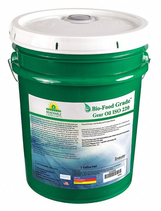 Gear Oil Bio-Food Grade Pail 5 gal