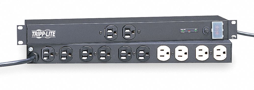 Surge Protector PDU 12 Outlet Black