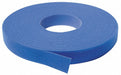 Hook-and-Loop Cable Tie Roll 75 ft Blue
