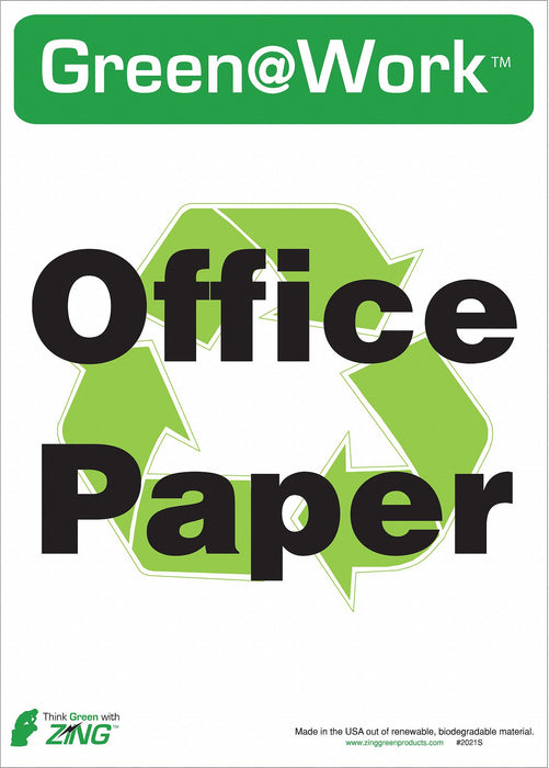 Recycle Label Office Paper 14X10 PK5