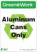 Recycling Adhesive Sign 7x5in PK5
