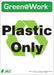 Plastic Only Adhsve Sign 7x5in PK5