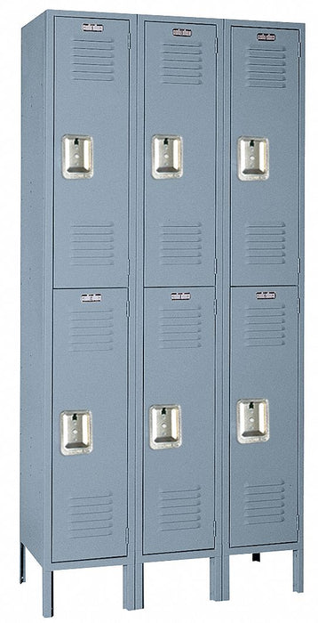 Wrdrb Lockr Lvrd 3 Wide 2 Tier Dove Gray