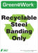 Recycle Label Steel Banding 14X10 PK5