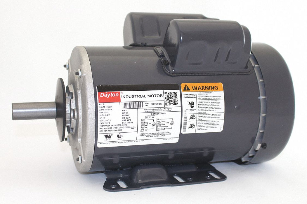 GP Motor 2 HP 1 725 RPM 115/230V AC 56HZ