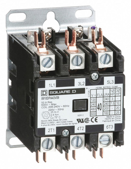 H2655 DefPurpContactor 220/208-240VAC 3P 40A