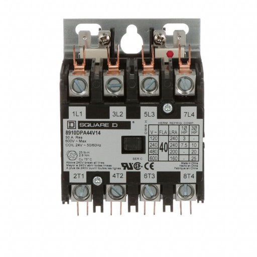 H2659 DefPurposeMagContactor 24VAC 4P 40A
