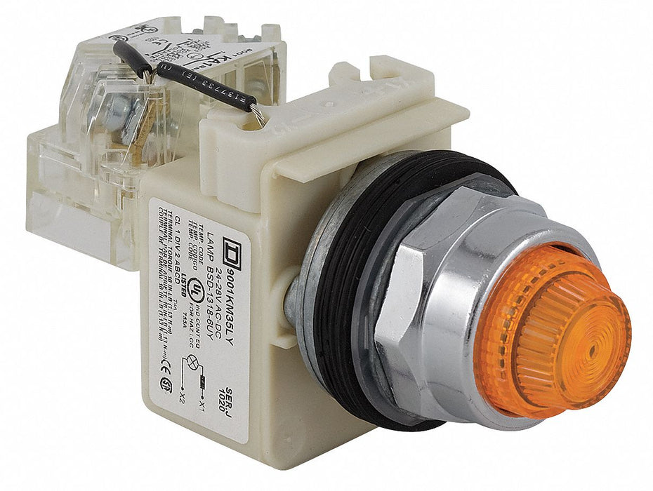 H4513 Pilot Light Amber 30mm LED