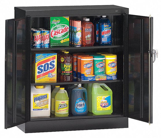 Storage Cabinet 42 x36 x24 Black 2Shlv