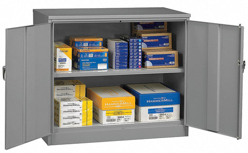 Storage Cabinet 42 x48 x24 MdGry 2Shlv