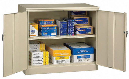 Counter Height Storage Cabinet Putty