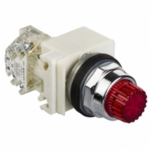 H6934 IllumPushButton FullVoltage Red SPDT