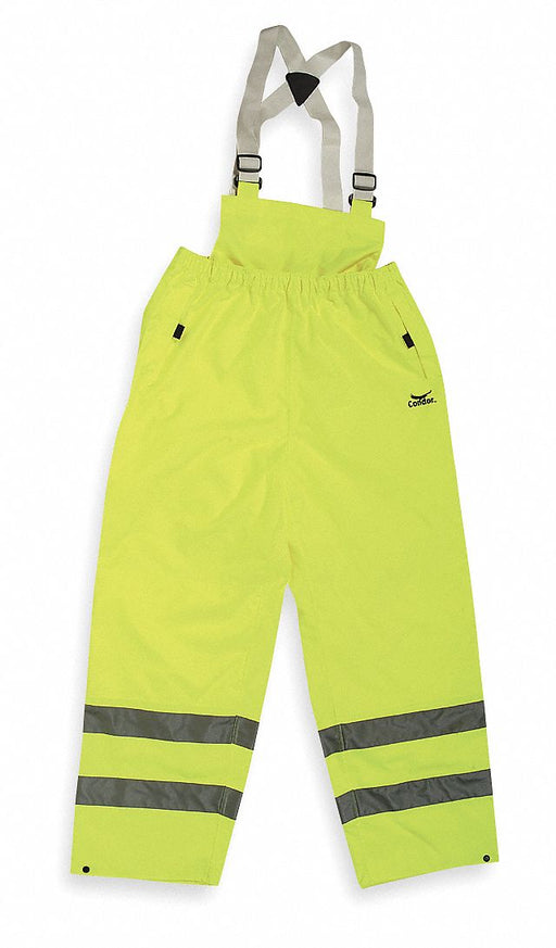 Rain Bib Overall Unrated Ylw/Grn 3XL