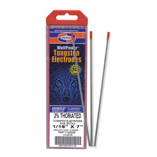 UNIWELD 10pc Red Tungsten Electrode PK10
