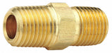 Hex Nipple Brass 1/2 x 3/8 in MNPT