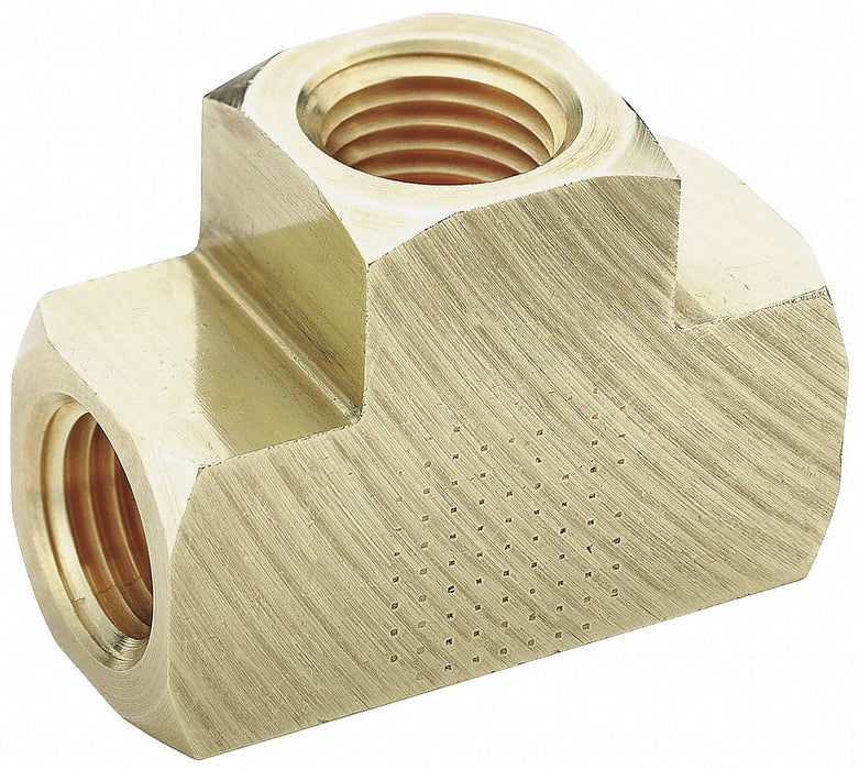 Extruded Tee Brass 3/8 in Pipe Size FNPT