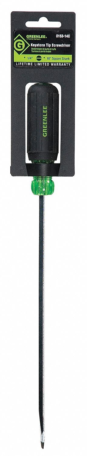 Screwdriver Slotted 1/4x10 Square