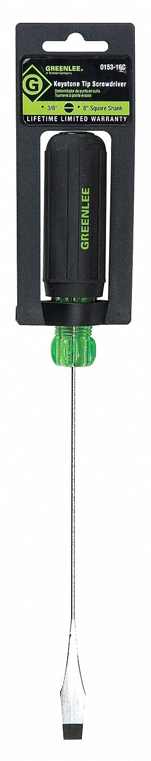 Screwdriver Slotted 3/8x8 Square
