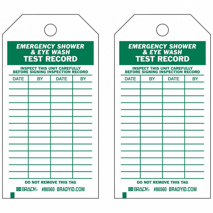 Tag Green/White 5-3/4inH 3inW PK10