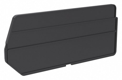 BinDivider 10.375inL Plastic Black PK6
