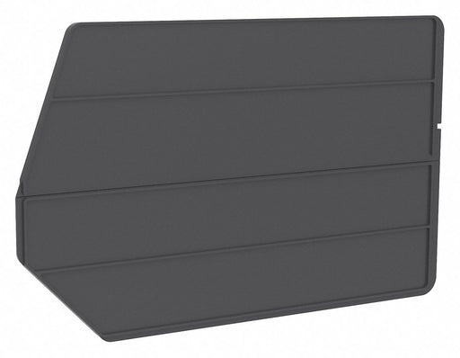 BinDivider 17.125inL Plastic Black PK6