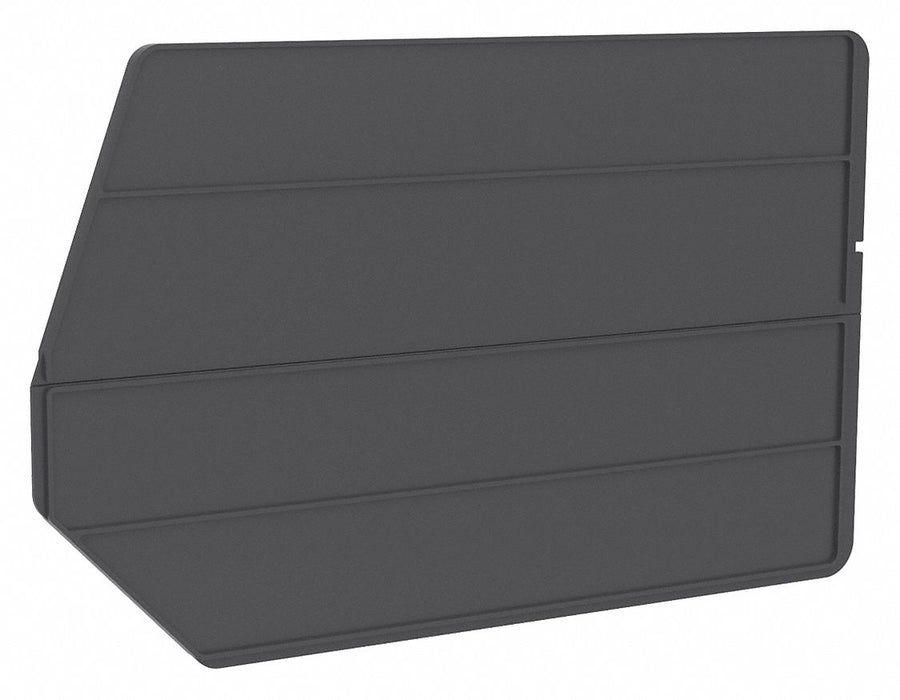 BinDivider 17.125inL Plastic Black PK6