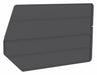 BinDivider 17.125inL Plastic Black PK6