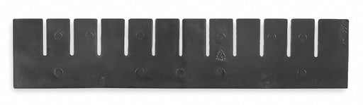 Divider 5.375inH 15.5inL Black PK6