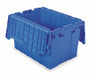 F8959 Attached Lid Ctr Blue Solid Ind Grd Poly