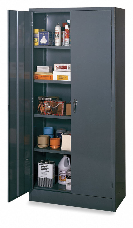 Storage Cabinet 78 x36 x24 Gray 4Shlv