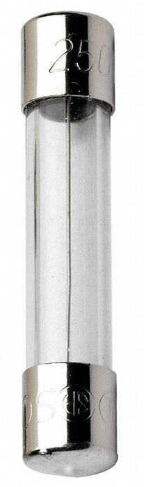 250VAC gls Cyl 500mA 0.25in 1.25in PK5