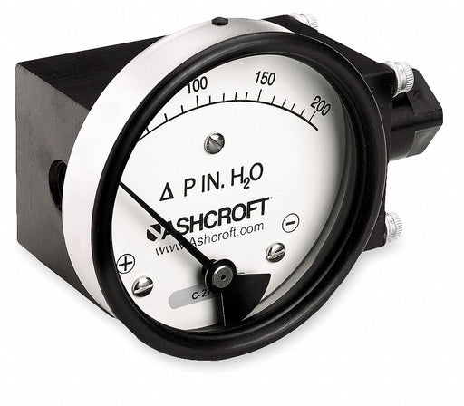 D0749 Pressure Gauge 0 to 200 In H2O