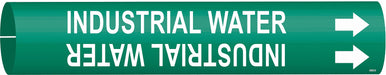 Pipe Marker Industrial Water 2 13/16in H