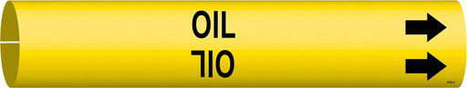 Pipe Marker Oil 2 in H 2 in W