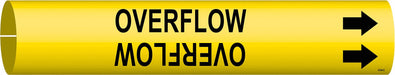 Pipe Marker Overflow 2 in H 2 in W