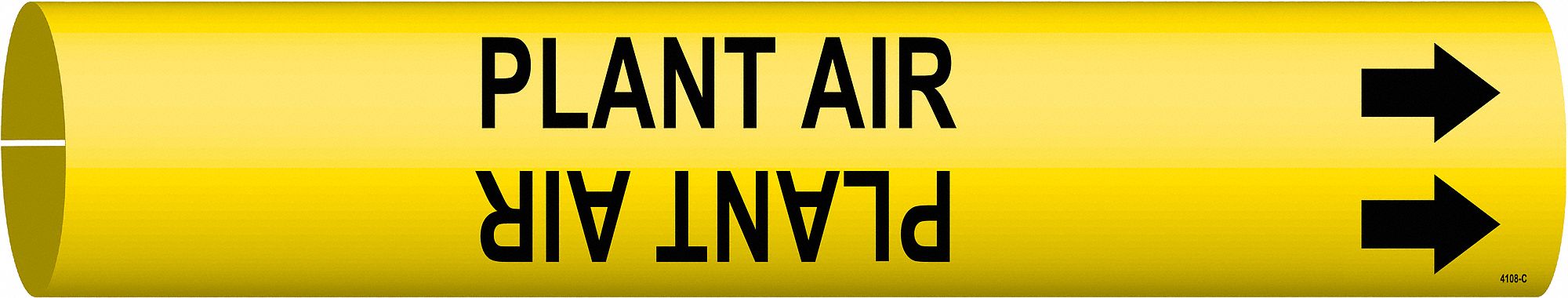 Pipe Marker Plant Air 2 in H 2 in W